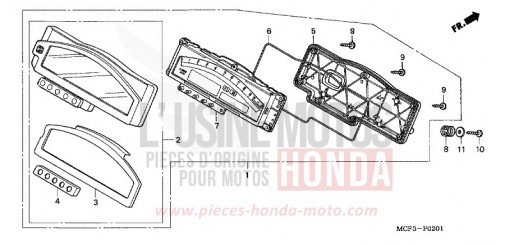 METER (VTR1000SP4/5/6) VTR1000SP6 de 2006
